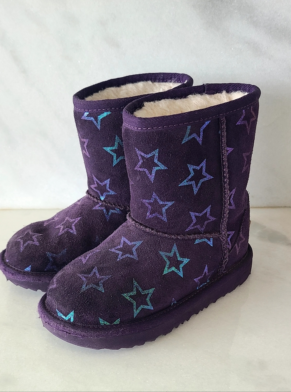 Kids' Ugg Classic II Iridescent Stars Boot